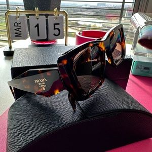 SOLD! Prada Sunglasses - Havana Honey